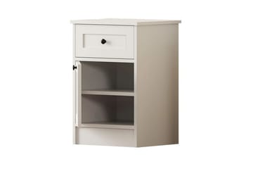 Varion Sängbord 45 cm - Matt Vit - Möbler - Sovrum - Sängbord