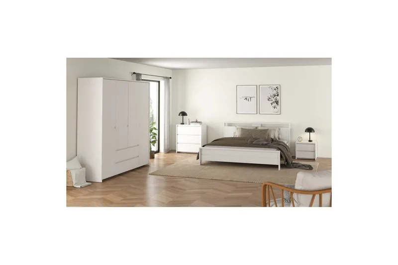 Varun Sängbord 52 cm - Vit - Möbler - Sovrum - Sängbord