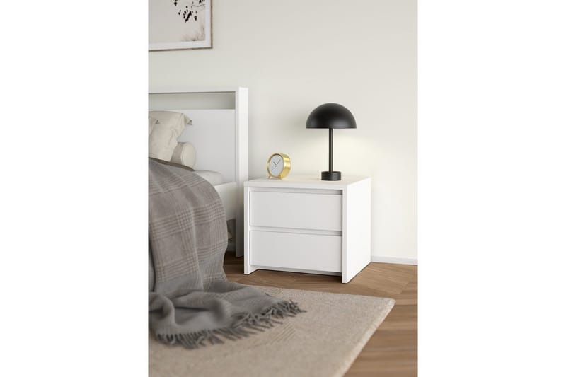Varun Sängbord 52 cm - Vit - Möbler - Sovrum - Sängbord