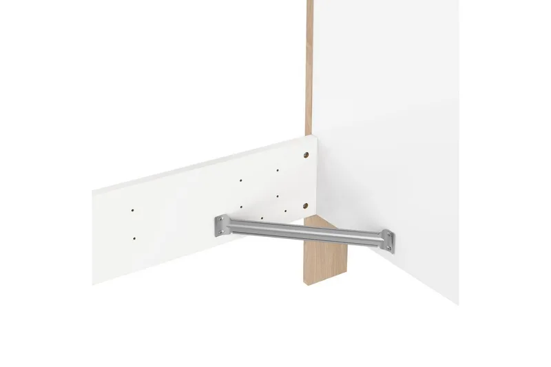 Varun Sängram 140x200 cm - Vit/Natur - Möbler - Sovrum - Sängram & sängstomme