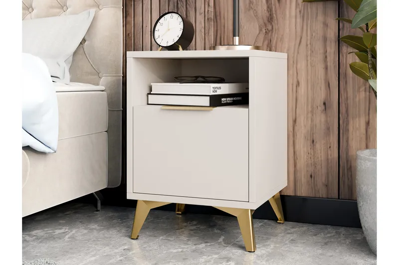 Vemdalen Sängbord 44 cm - Sand beige - Möbler - Sovrum - Sängbord