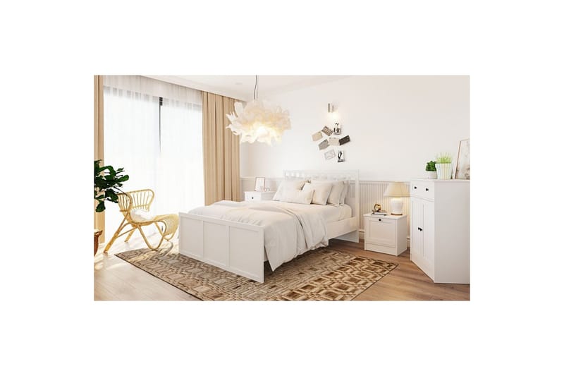 Vyric Sängram - Matt Vit - Möbler - Sovrum - Sängram & sängstomme