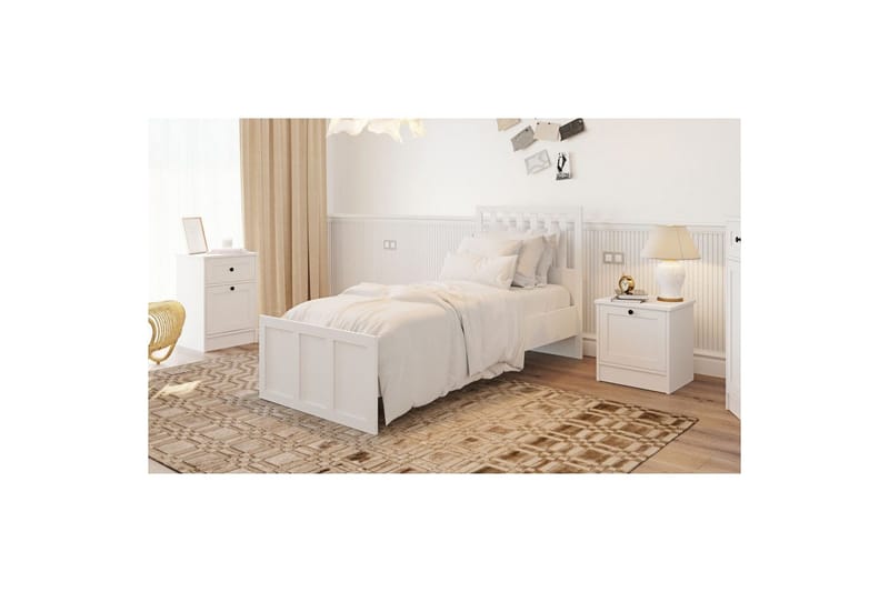 Vyric Sängram - Matt Vit - Möbler - Sovrum - Sängram & sängstomme
