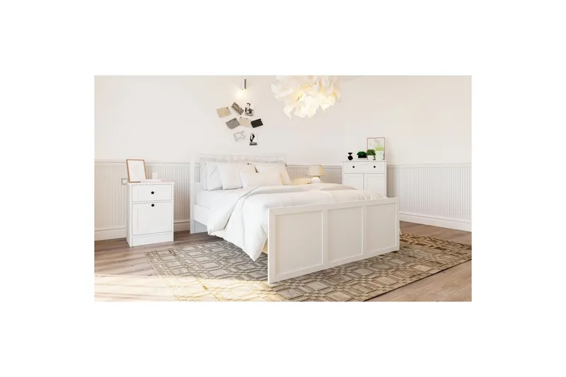 Vyric Sängram - Matt Vit - Möbler - Sovrum - Sängram & sängstomme