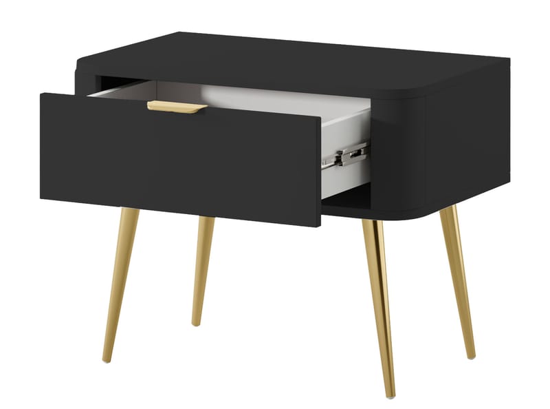 Walia Sängbord 63 cm - Svart - Möbler - Sovrum - Sängbord