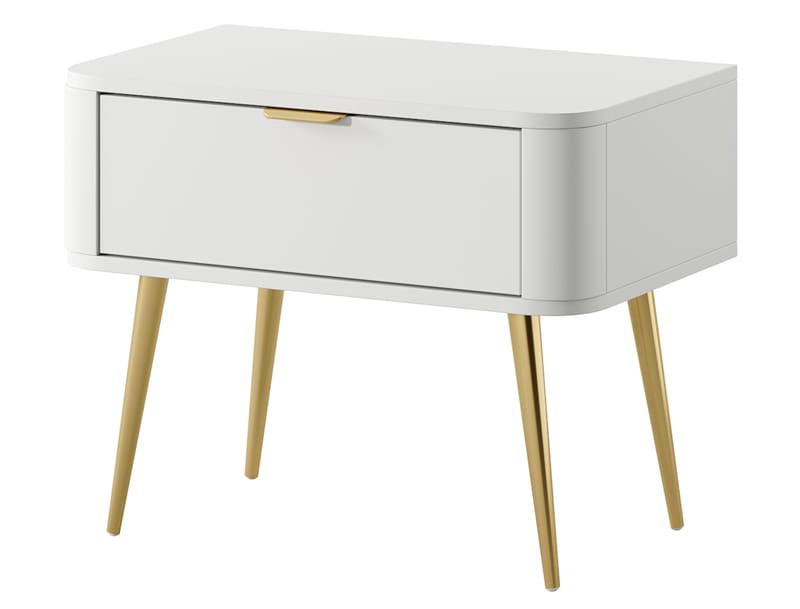 Walia Sängbord 63 cm - Vit - Möbler - Sovrum - Sängbord