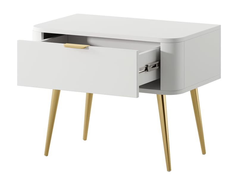 Walia Sängbord 63 cm - Vit - Möbler - Sovrum - Sängbord