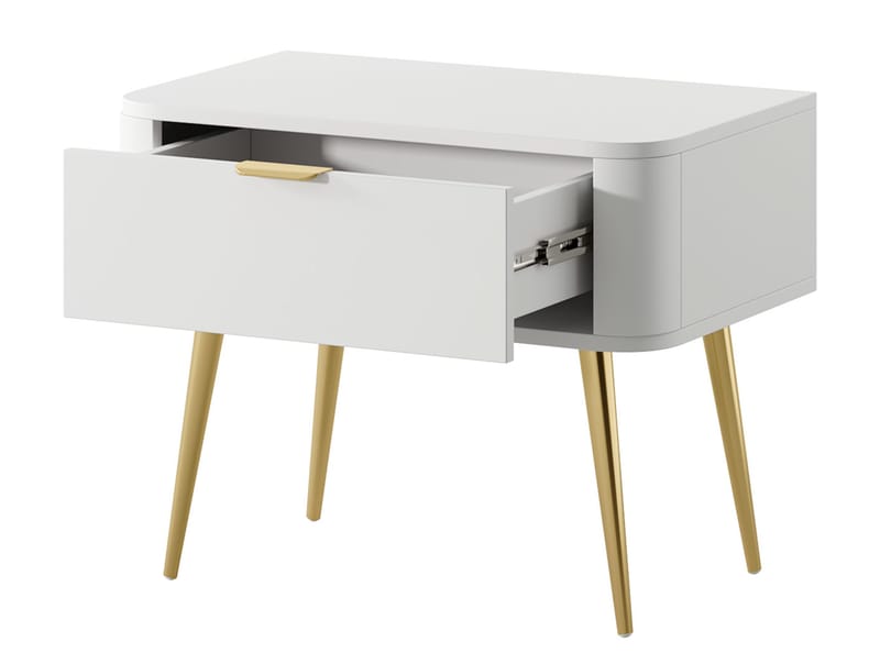 Walia Sängbord 63 cm - Vit - Möbler - Sovrum - Sängbord