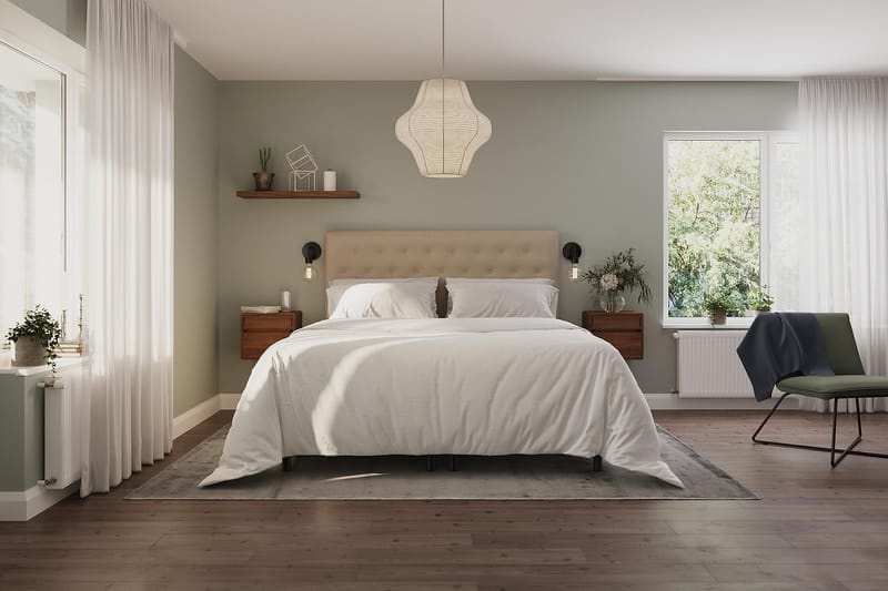Wega Sänggavel 105 cm Beige - Möbler - Sovrum - Sänggavlar