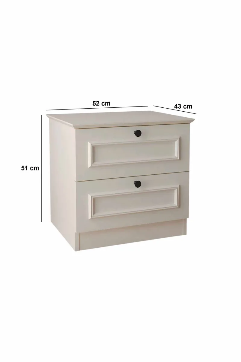 Wonthaggi Nattduksbord 52 cm - Vit - Möbler - Sovrum - Sängbord
