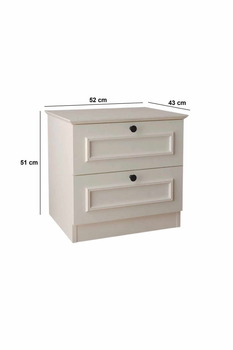Wonthaggi Nattduksbord 52 cm - Vit - Möbler - Sovrum - Sängbord