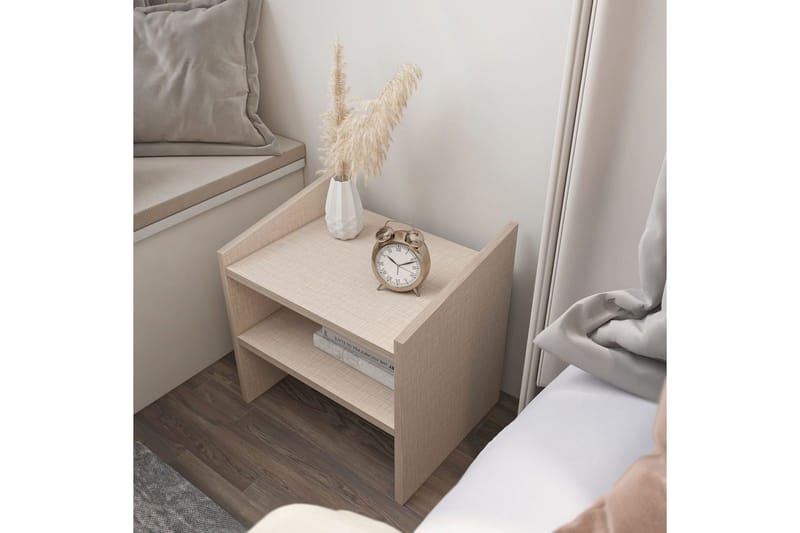 Zalric Sängbord 45 cm - Beige - Möbler - Sovrum - Sängbord