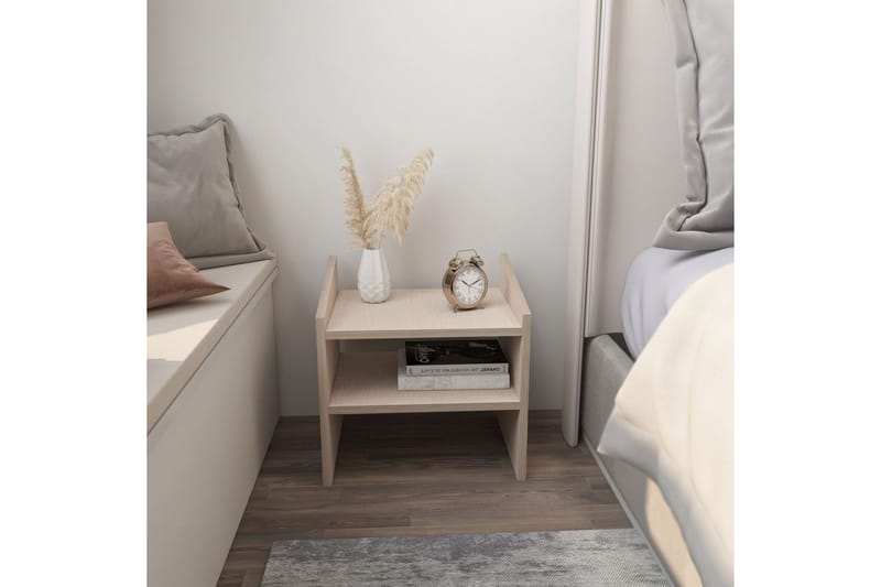 Zalric Sängbord 45 cm - Beige - Möbler - Sovrum - Sängbord