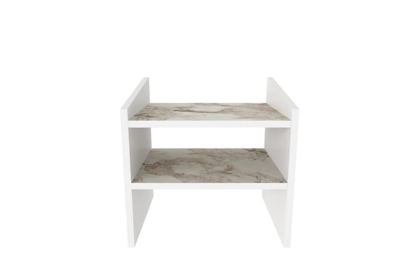 Zalric Sängbord 45 cm - Vit - Möbler - Sovrum - Sängbord