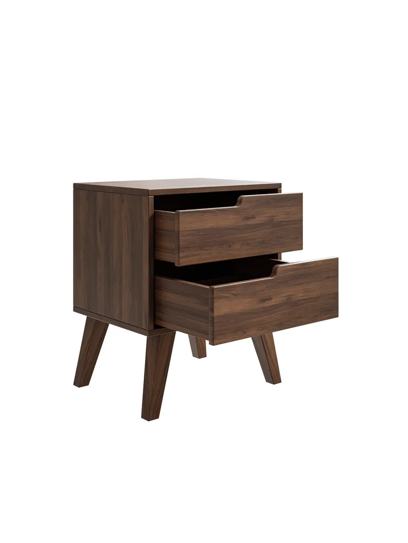 Zelto Sängbord 45 cm Vänster - Warmia valnöt (valnötston) - Möbler - Sovrum - Sängbord