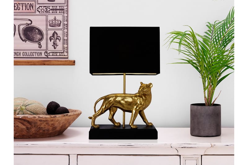 ZIMBA Bordslampa Guld/Svart - Cottex - Bordslampor & bordsbelysning - Sovrumslampa