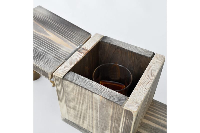 ÖLTAPP 30x32 cm Valnöt/Guld - Möbler - Spelrum - Dryckeskylar - Öltapp & ölmaskiner