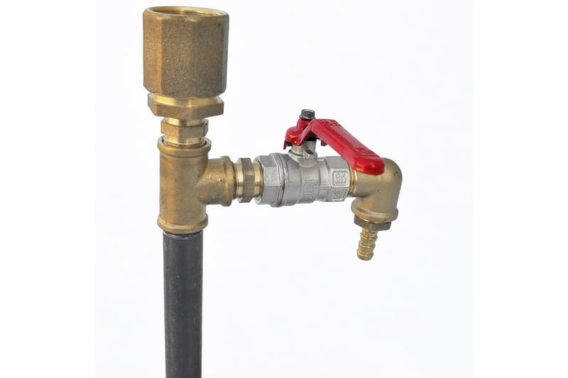 ÖLTAPP 34x30 cm Valnöt/Guld - Möbler - Spelrum - Dryckeskylar - Öltapp & ölmaskiner
