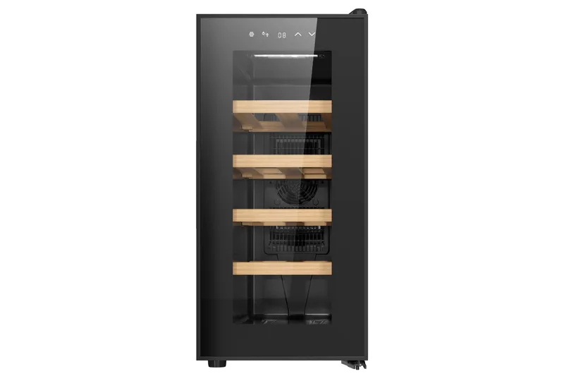 Vinkyl för 10 flaskor med LED-belysning