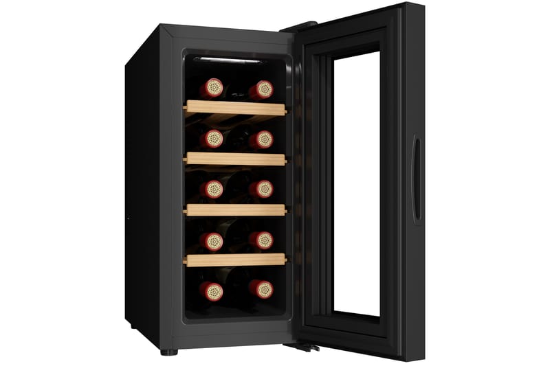 Vinkyl för 10 flaskor med LED-belysning - Möbler - Spelrum - Dryckeskylar - Vinkyl & vinlagringsskåp