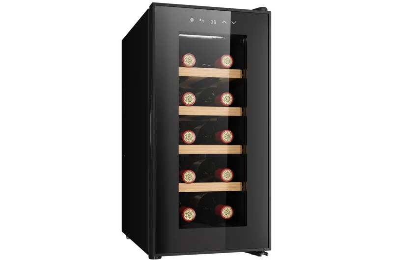 Vinkyl för 10 flaskor med LED-belysning - Möbler - Spelrum - Dryckeskylar - Vinkyl & vinlagringsskåp