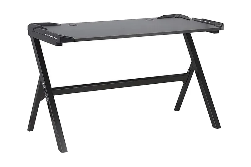 Danvers Gamingbord 120 cm med LED-belysning - Svart/Grå - Möbler - Spelrum - Gamingbord & datorbord