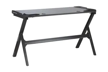 Danvers Gamingbord 120 cm med LED-belysning - Svart/Grå - Möbler - Spelrum - Gamingbord & datorbord