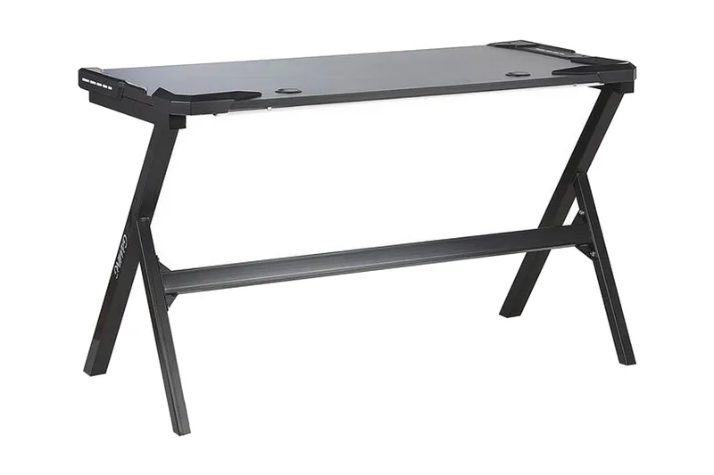 Danvers Gamingbord 120 cm med LED-belysning - Svart/Grå - Möbler - Spelrum - Gamingbord & datorbord