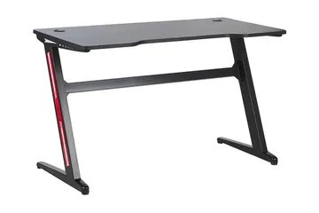 Darfur Gamingbord 120 cm med LED-belysning - Grå/Svart - Möbler - Spelrum - Gamingbord & datorbord