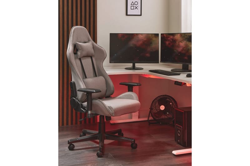 Gamingstol Warrior Beige/svart - Beige/svart - Möbler - Spelrum - Gamingstol