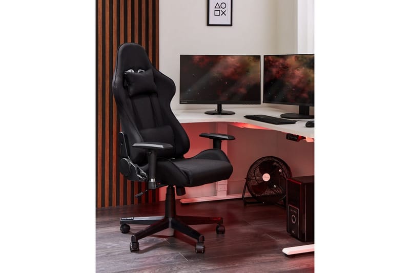 Gamingstol Warrior Svart - Svart - Möbler - Spelrum - Gamingstol