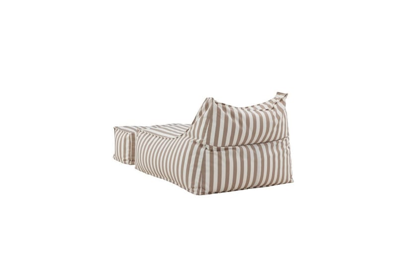 Loungestol Redang med fotpall - Vit/ Beige - Möbler - Spelrum - Sittsäckar