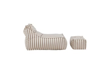 Loungestol Redang med fotpall - Vit/ Beige - Möbler - Spelrum - Sittsäckar