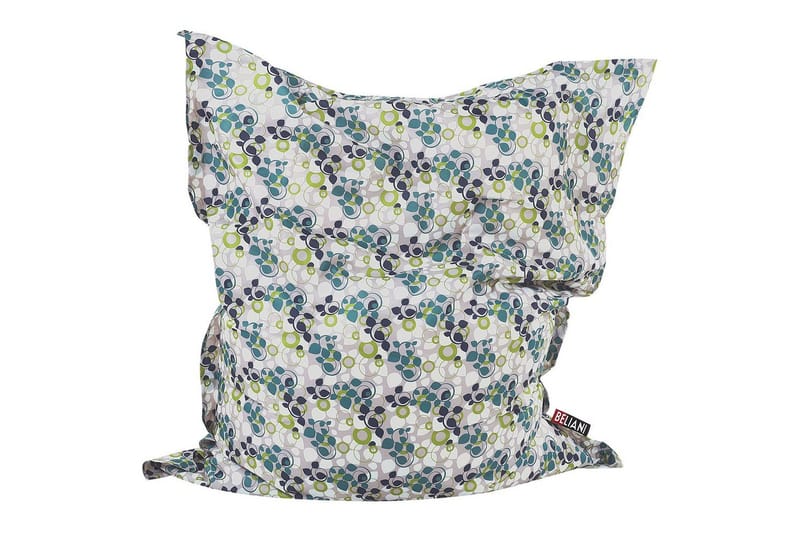 Sittsäck Fuzzy Flerfärgad, vit, blå, grön, grå, 140x180x20 cm, Flerfärgad, vit, blå, grön, grå, 140x180x20 cm