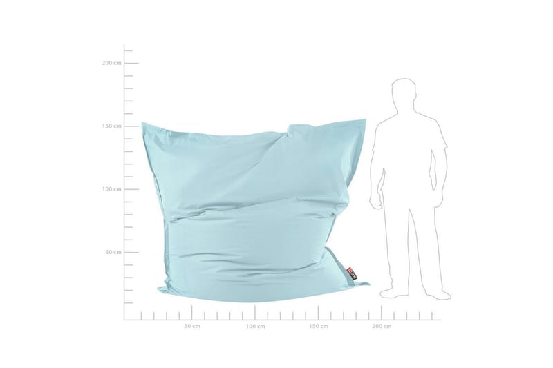 Sittsäck Fuzzy Ljusblå, 180x230x20 cm - Ljusblå, 180x230x20 cm - Möbler - Spelrum - Sittsäckar