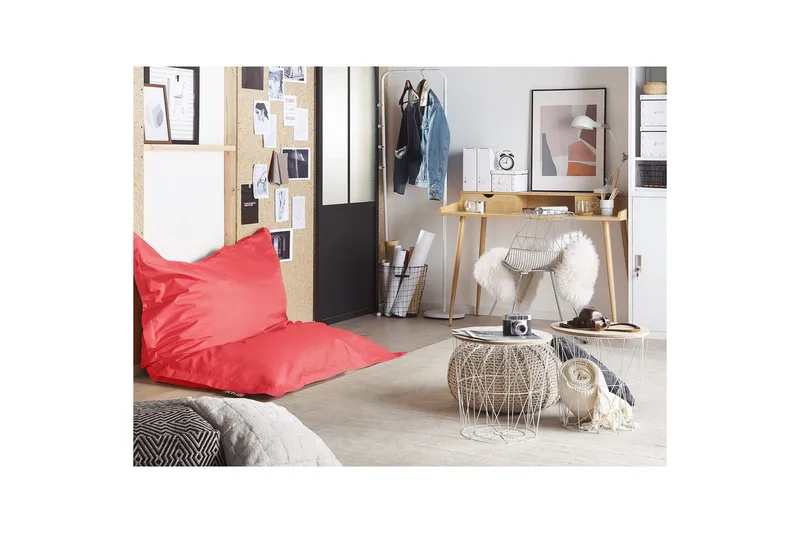 Sittsäck Fuzzy Röd, 140x180x20 cm - Röd, 140x180x20 cm - Möbler - Spelrum - Sittsäckar