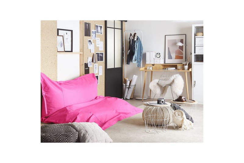 Sittsäck Fuzzy Rosa, 180x230x20 cm - Rosa, 180x230x20 cm - Möbler - Spelrum - Sittsäckar