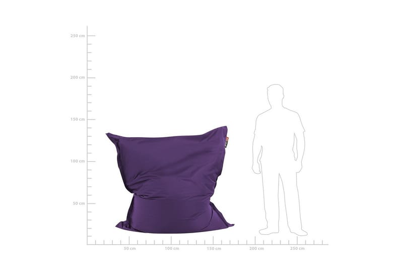 Sittsäck Fuzzy Violett, 140x180x20 cm - Violett, 140x180x20 cm - Möbler - Spelrum - Sittsäckar