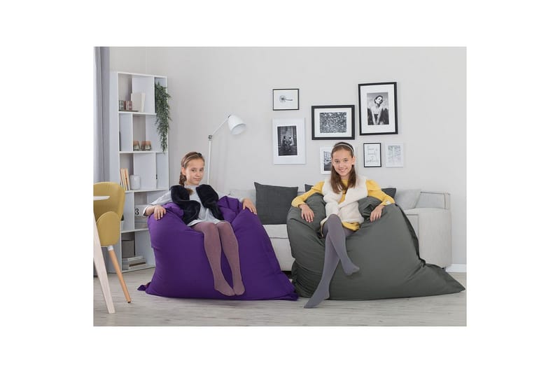 Sittsäck Fuzzy Violett, 140x180x20 cm - Violett, 140x180x20 cm - Möbler - Spelrum - Sittsäckar