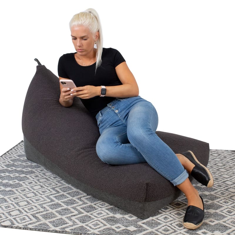 Sittsäck Karmar Bag 130x80x20/70 cm - mörkgrå - Möbler - Spelrum - Sittsäckar