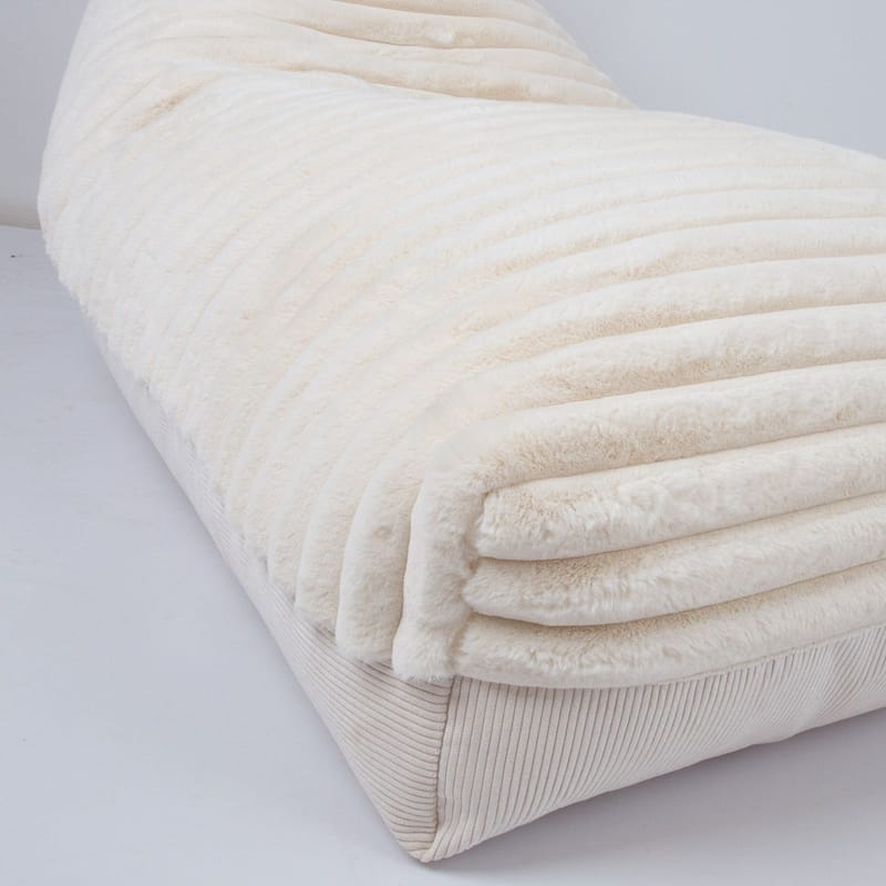 Sittsäck Tovin 130x80x20/70 cm - vit - Möbler - Spelrum - Sittsäckar