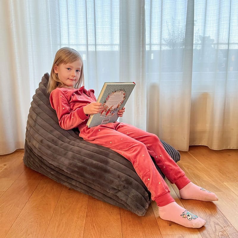 Sittsäck Vegnor 100x70x15/70 cm - mörkgrå - Möbler - Spelrum - Sittsäckar
