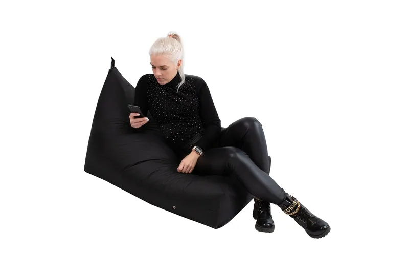 Mr. Big Sittsäck 130x80x20/70 cm Svart - Möbler - Spelrum - Sittsäckar