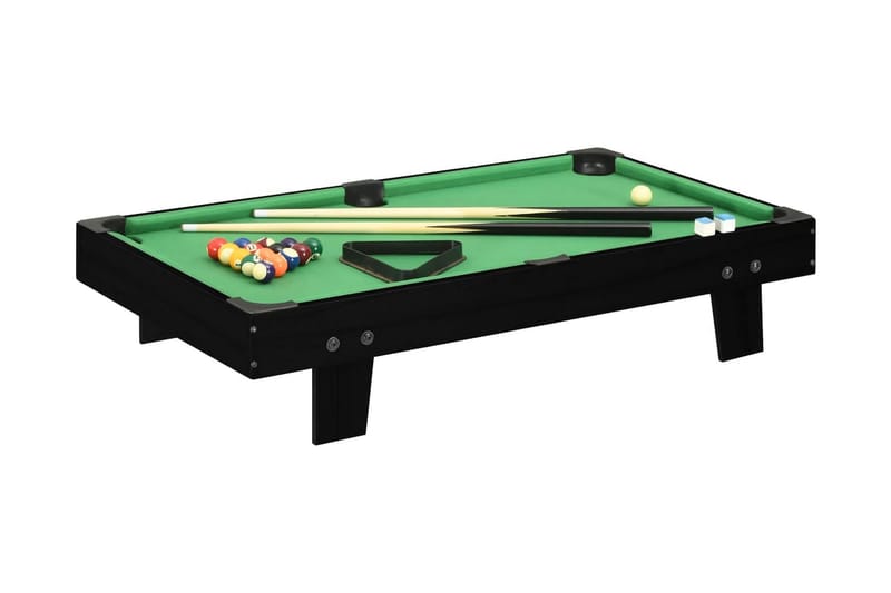 Biljardbord mini 3 feet 92x52x19 cm svart och grön - Svart - Möbler - Spelrum - Spelbord