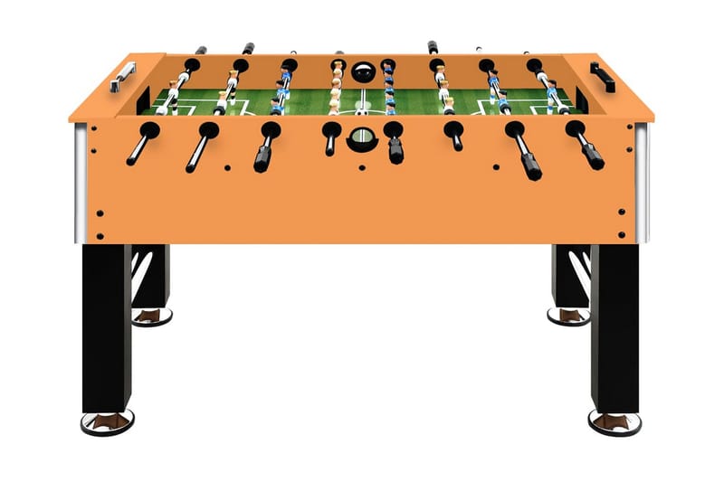 Fotbollsbord stål 60 kg 140x74,5x87,5 cm ljusbrun och svart - Svart - Möbler - Spelrum - Spelbord - Bordsfotboll