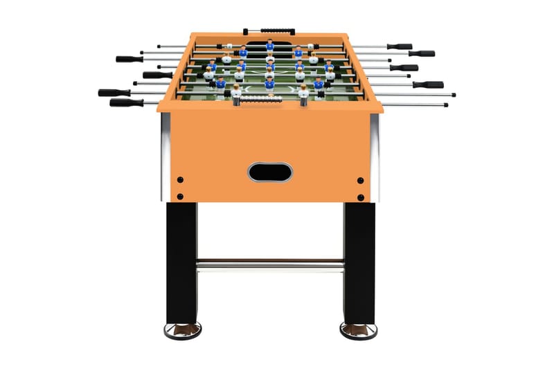 Fotbollsbord stål 60 kg 140x74,5x87,5 cm ljusbrun och svart - Svart - Möbler - Spelrum - Spelbord - Bordsfotboll