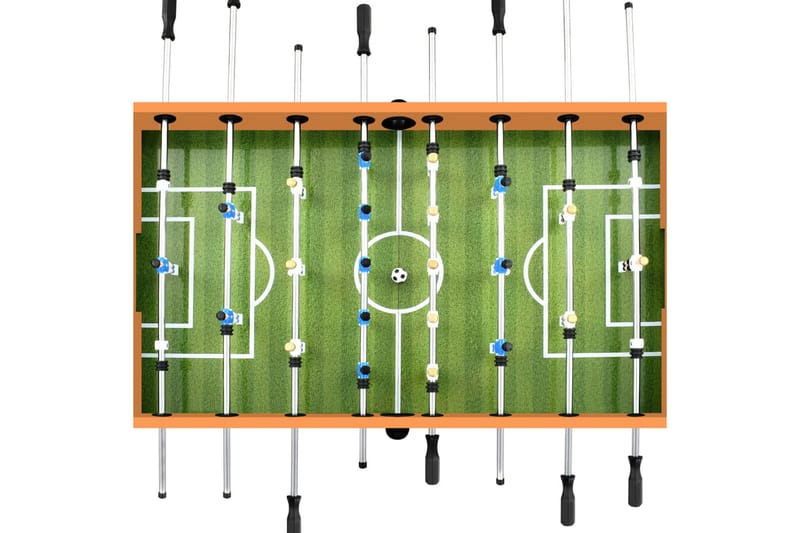 Fotbollsbord stål 60 kg 140x74,5x87,5 cm ljusbrun och svart - Svart - Möbler - Spelrum - Spelbord - Bordsfotboll