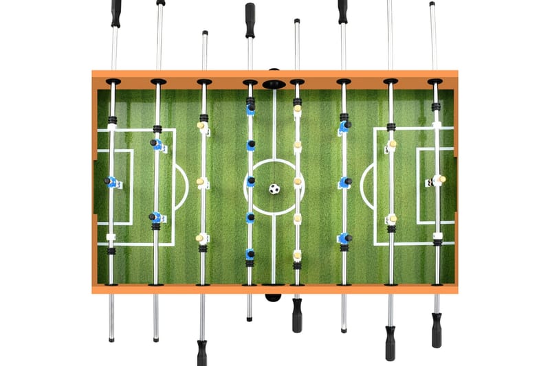 Fotbollsbord stål 60 kg 140x74,5x87,5 cm ljusbrun och svart - Svart - Bordsfotboll - Spelbord