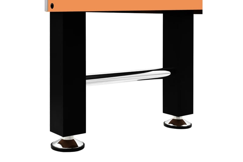 Fotbollsbord stål 60 kg 140x74,5x87,5 cm ljusbrun och svart - Svart - Möbler - Spelrum - Spelbord - Bordsfotboll