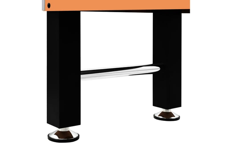 Fotbollsbord stål 60 kg 140x74,5x87,5 cm ljusbrun och svart - Svart - Bordsfotboll - Spelbord